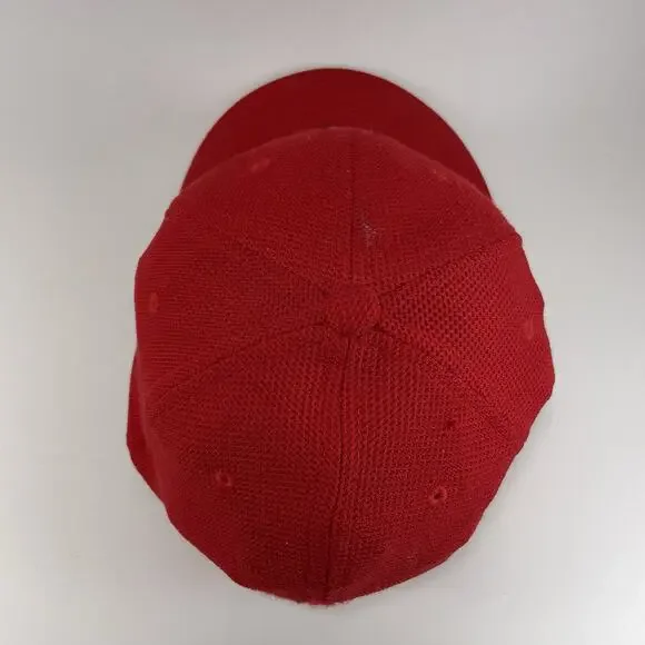 Nike Golf TW Tiger Woods One Flex Fit Dri-Fit ADV Cap Hat M/L Red Stitched Logo - Picture 5 of 9